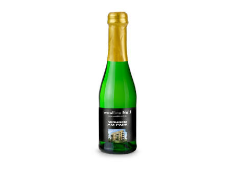 Sekt Cuvée Piccolo - Flasche grün - Kapselfarbe Gold, 0,2 l