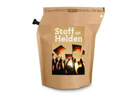 Geschenkartikel / Präsentartikel: Deutschland FAN-Kaffee, wiederverwendbarer Brühbeutel