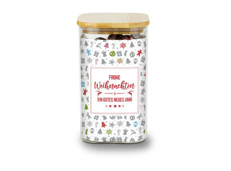 Geschenkset / Präsenteset: Lindor Team-Glas Frohe Weihnachten mit 35 Lindt Lindorkugeln