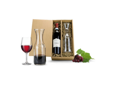 Geschenkset / Präsenteset: Rotwein & Karaffe