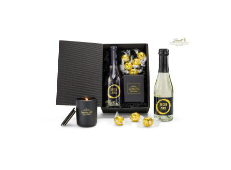 Geschenkset / Präsenteset: Schwarz-Goldene Momente, alkoholfrei