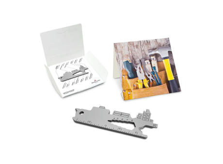 Geschenkartikel: ROMINOX® Key Tool Cargo Ship / Containerschiff (19 Funktionen) im Motiv-Mäppchen Werkzeug