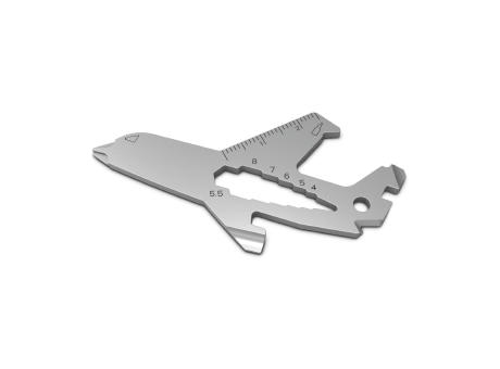 Geschenkartikel: ROMINOX® Key Tool Airplane / Flugzeug (18 Funktionen) im Motiv-Mäppchen Viel Glück