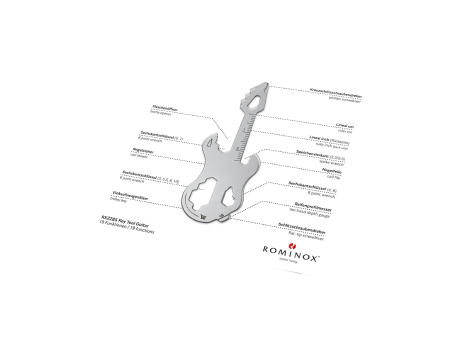 Geschenkartikel: ROMINOX® Key Tool Guitar / Gitarre (19 Funktionen) im Motiv-Mäppchen Frohe Weihnachten