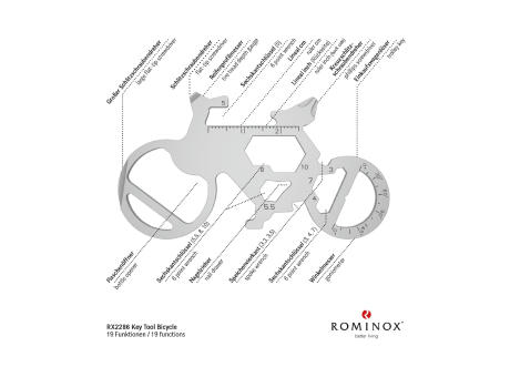 Geschenkartikel: ROMINOX® Key Tool Bicycle / Fahrrad (19 Funktionen) im Motiv-Mäppchen Große Helden