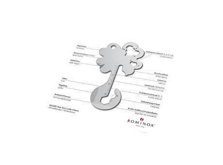 Geschenkartikel: ROMINOX® Key Tool Lucky Charm / Kleeblatt Glücksbringer (19 Funktionen) im Motiv-Mäppchen Frohe Weihnachten