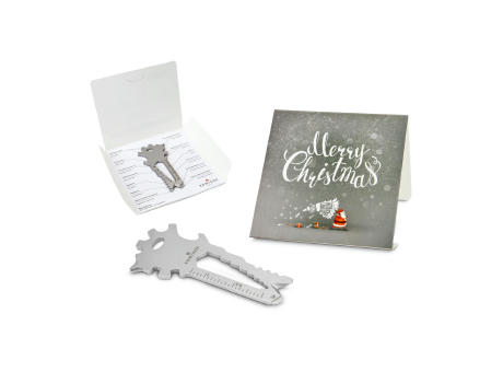 Geschenkartikel: ROMINOX® Key Tool Lion (22 Funktionen) im Motiv-Mäppchen Merry Christmas