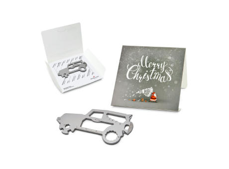 Geschenkartikel: ROMINOX® Key Tool SUV / Auto (19 Funktionen) im Motiv-Mäppchen Merry Christmas