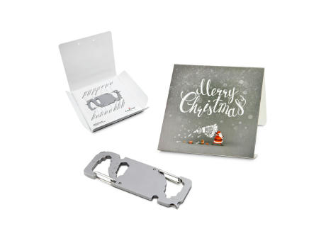 Geschenkartikel: ROMINOX® Key Tool Link (20 Funktionen) im Motiv-Mäppchen Merry Christmas