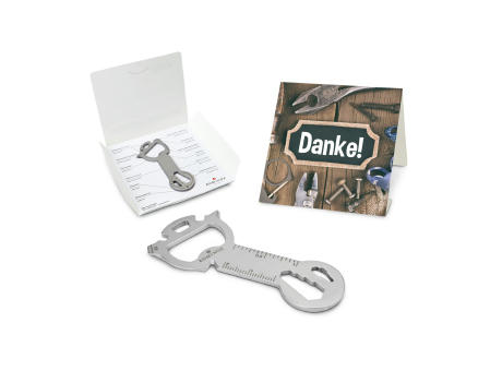 Geschenkartikel: ROMINOX® Key Tool Snake (18 Funktionen) im Motiv-Mäppchen Danke