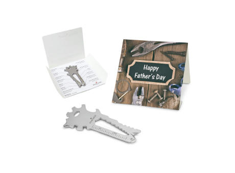 Geschenkartikel: ROMINOX® Key Tool Lion (22 Funktionen) im Motiv-Mäppchen Happy Father's Day