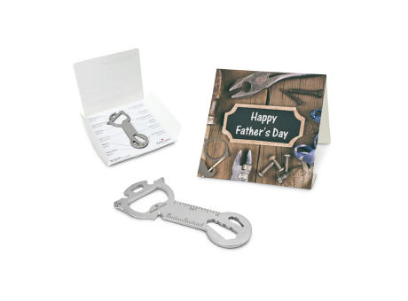 Geschenkartikel: ROMINOX® Key Tool Snake (18 Funktionen) im Motiv-Mäppchen Happy Father's Day