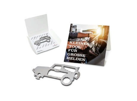 Geschenkartikel: ROMINOX® Key Tool SUV / Auto (19 Funktionen) im Motiv-Mäppchen Große Helden