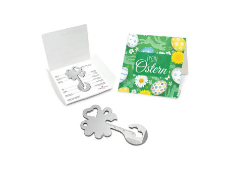 Geschenkartikel: ROMINOX® Key Tool Osterglück - Lucky Charm / Kleeblatt (19 Funktionen) Frohe Ostern