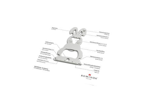 Geschenkartikel: ROMINOX® Key Tool Bunny / Hase (16 Funktionen) im Motiv-Mäppchen Frohe Ostern