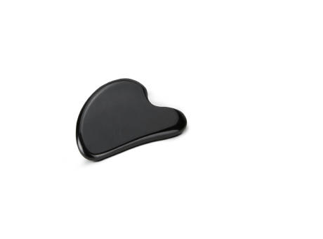 Massagestein Gua Sha Black Obsidian zur Wellness-Gesichtsmassage