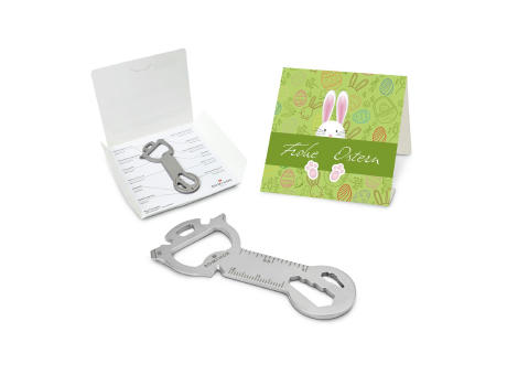 Geschenkartikel: ROMINOX® Key Tool Snake (18 Funktionen) im Motiv-Mäppchen Osterhase