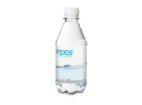 330 ml PromoWater - Mineralwasser, still, Hergestellt in Deutschland - Folien-Etikett