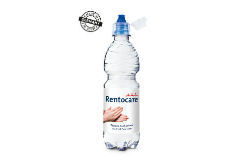 500 ml PromoWater mit Sportscap - Mineralwasser, still