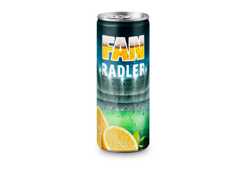 Radler - Mischgetränk aus Bier und Zitronenlimonade, spritzig und frisch - Fullbody-Etikett, 250 ml