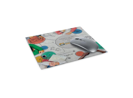 Mousepad 4in1 aus Mikrofaser, mit Anti-Rutsch Noppen, 20 x 23 cm, inkl. Polybeutel