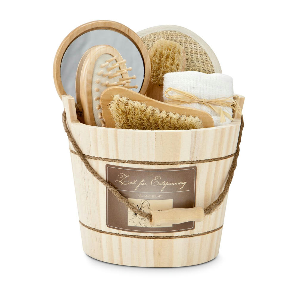 Wellness-Geschenkset: Holzzuber