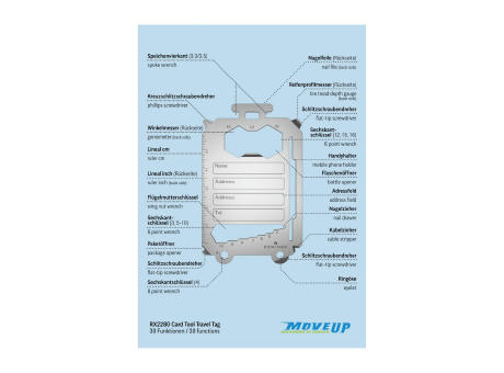 ROMINOX® Card Tool // Travel Tag - 30 Funktionen