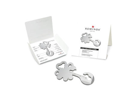 ROMINOX® Key Tool // Lucky Charm - 19 functions (Kleeblatt Glücksbringer)