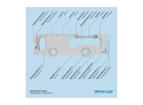 ROMINOX® Key Tool // Bus - 18 Funktionen