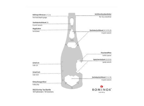 ROMINOX® Key Tool // Bottle - 18 Funktionen