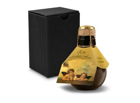 Kleinste Sektflasche der Welt! Raffael - Inklusive Geschenkkarton in Schwarz, 125 ml
