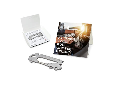 Geschenkartikel: ROMINOX® Key Tool Truck / LKW (22 Funktionen) im Motiv-Mäppchen Große Helden