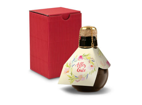 Kleinste Sektflasche der Welt! Alles Gute - Inklusive Geschenkkarton in Rot, 125 ml