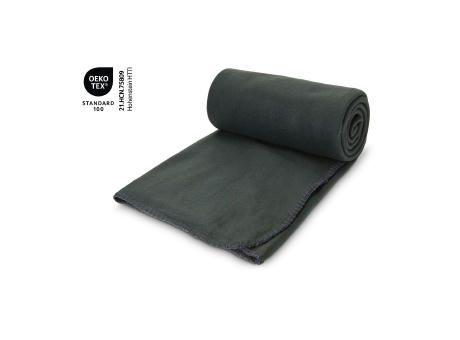 Fleecedecke Basic anthrazit - 120 x 150 cm, 180 g/m²