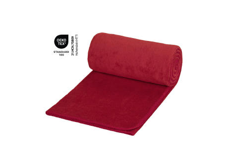 Fleecedecke Basic rot - 120 x 150 cm, 180 g/m²