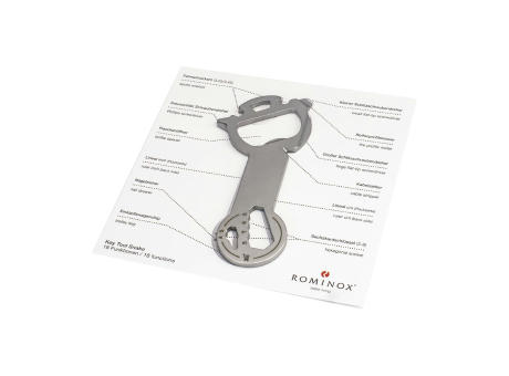 Geschenkartikel: ROMINOX® Key Tool Snake (18 Funktionen) im Motiv-Mäppchen Danke