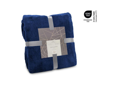 Mikroflauschdecke navy - 150 x 200 cm, 250 g/m²