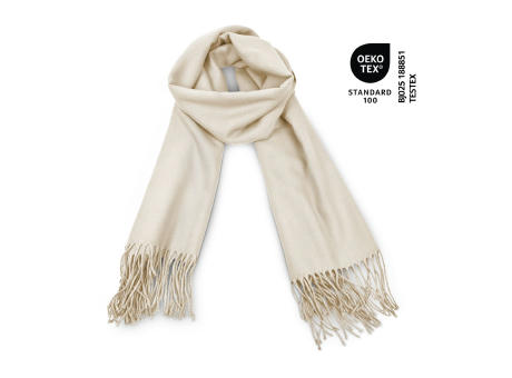Schal Modena beige - 60 x 180 cm, 230 g/m²