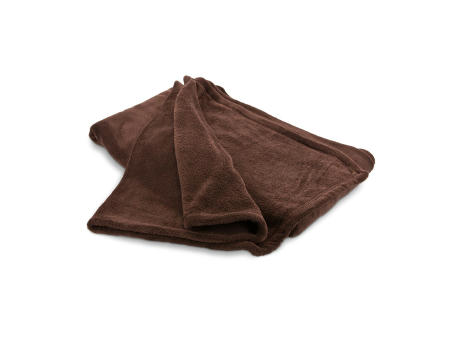 Mikroflauschdecke mokkabraun - 150 x 200 cm, 250 g/m²
