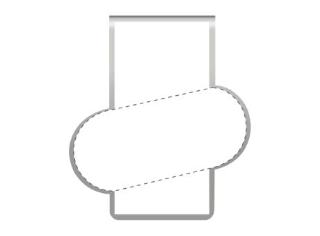 ROMINOX® Mehrweg-Büroklammer Shape Clip Variante A, idealer Mailingartikel für Dokumente, bis zu 18 Seiten Klemmkraft