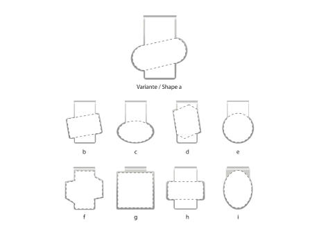 ROMINOX® Mehrweg-Büroklammer Shape Clip Variante A, idealer Mailingartikel für Dokumente, bis zu 18 Seiten Klemmkraft