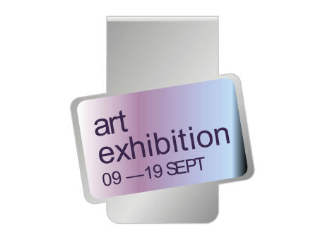 ROMINOX® Mehrweg-Büroklammer Shape Clip Variante B, idealer Mailingartikel für Dokumente, bis zu 18 Seiten Klemmkraft