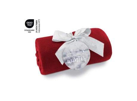 Fleecedecke WINTER SPECIAL - rot - 120 x 150 cm, 180 g/m²