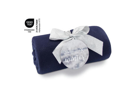 Fleecedecke WINTER SPECIAL - navy - 120 x 150 cm, 180 g/m²