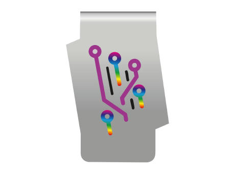ROMINOX® Mehrweg-Büroklammer Shape Clip Variante D, idealer Mailingartikel für Dokumente, bis zu 18 Seiten Klemmkraft