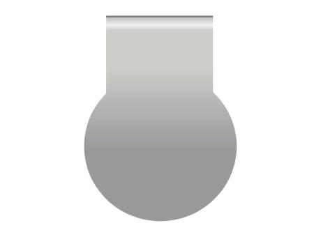 ROMINOX® Mehrweg-Büroklammer Shape Clip Variante E, idealer Mailingartikel für Dokumente, bis zu 18 Seiten Klemmkraft