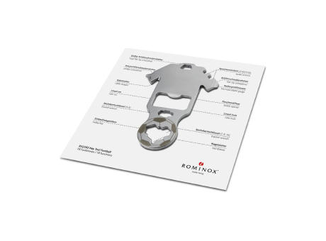 Geschenkartikel: ROMINOX® Key Tool Football / Fußball (18 Funktionen) im Motiv-Mäppchen Deutschland Fan Jubelverstärker