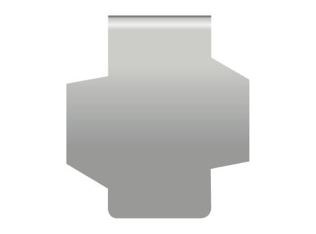 ROMINOX® Mehrweg-Büroklammer Shape Clip Variante F, idealer Mailingartikel für Dokumente, bis zu 18 Seiten Klemmkraft