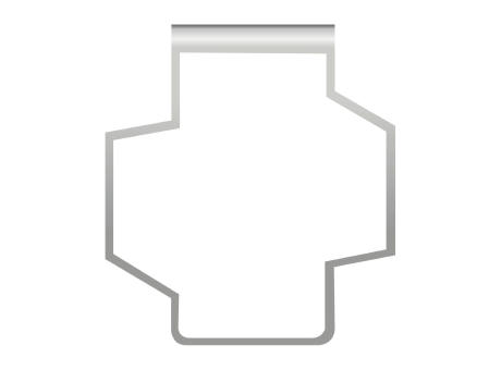 ROMINOX® Mehrweg-Büroklammer Shape Clip Variante F, idealer Mailingartikel für Dokumente, bis zu 18 Seiten Klemmkraft