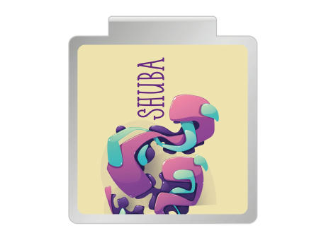 ROMINOX® Mehrweg-Büroklammer Shape Clip Variante G, idealer Mailingartikel für Dokumente, bis zu 18 Seiten Klemmkraft